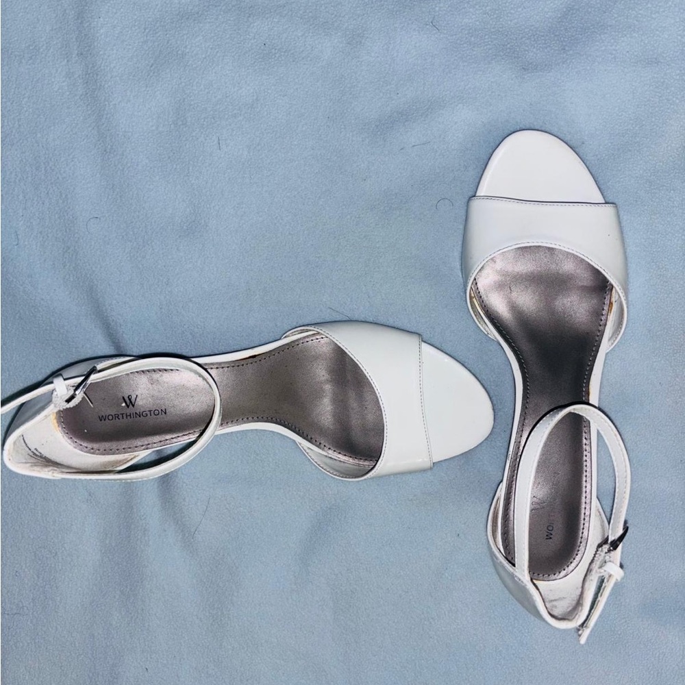 Worthington Women's White Heeled Sandals